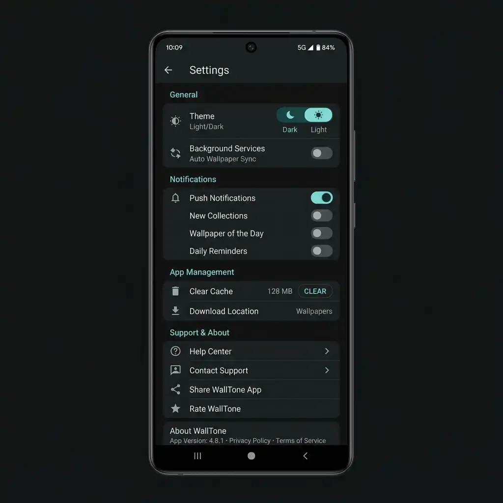 WallTone App Screenshot